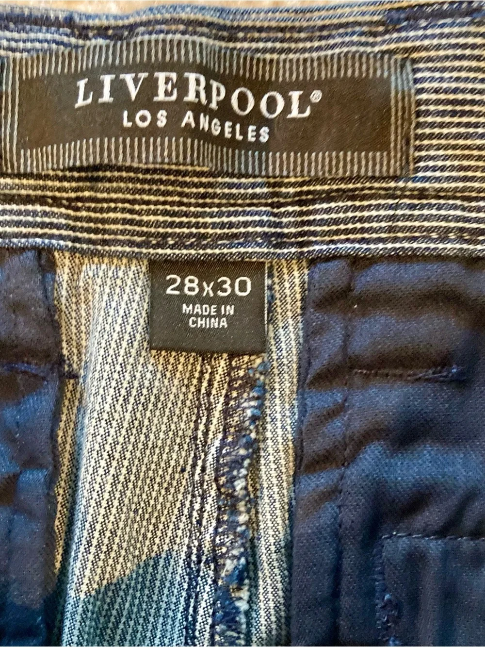 NWT Liverpool Los Angeles striped chino pants